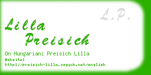 lilla preisich business card